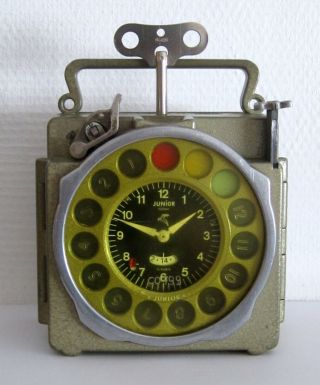 Junior Naturel Antwerp Pigeon Racing Clock Reloj Palomas Con Llave Y Bien Limpio