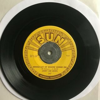 Jerry Lee Lewis 45 RPM SUN 267 Whole Lotta Shakin ' Going On 1957 HEAR 2