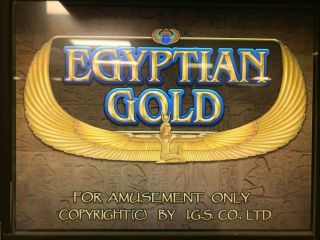 Igs Egyptian Gold 25 Line Game Pcb.  Vga
