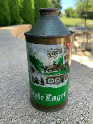 Old Style Lager Cone Top Beer Can