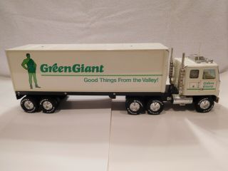 Vintage Nylint Green Giant Gmc 18 Wheeler Semi - Truck W/trailer