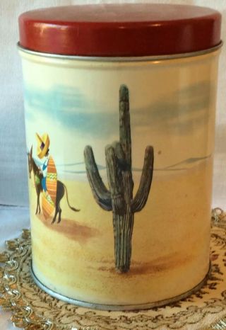 Vintage 1947 Old Reliable Coffee Tea Tin Can With Lid Dayton Spice Mills,  Ohio