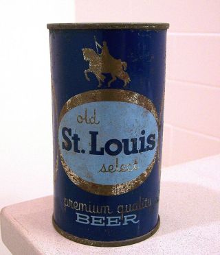 Tough C.  1950s Old St.  Louis Indoor Flat Top Beer Can From Lami Brewing