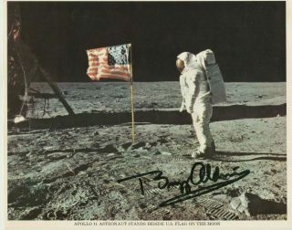 Buzz Aldrin Hand Signed Autographed Nasa Litho 8x10 - Jsa Certified - Apollo 11