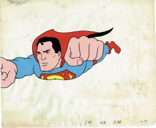 Superman 1966 - 8 Production Animation Cel Filmation - The Adv.  Of Superman