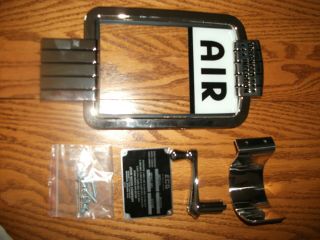 Eco Air Meter Chrome Set With Mounting Screws Id Tag And Rubber Seal For Glass