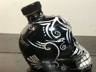 KAH TEQUILA HAND PAINTED WITH RHINESTONES DAY OF THE DEAD Full Size BOTTLE 750ML 6