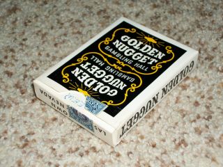 Vintage Golden Nugget Gambling Hall Playing Cards 54 Jokers Black Back 1961 - 1965 3