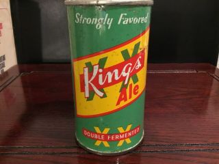 Kings Ale (87 - 40) Empty Flat Top Beer Can By Queen City,  Cumberland,  Md