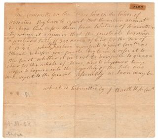 Josiah Bartlett - Autograph Document Signed In 1780 - Nh Declaration Signer