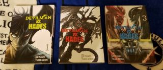 Devilman Vs.  Hades Manga Vol 1 - 3 Complete Team Moon Go Nagai English Mazinger