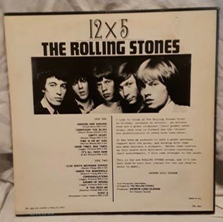 The ROLLING STONES - 12 x 5 - LP London Records PS - 402 Stereo 1964 2