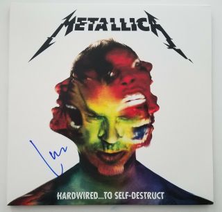 Lars Ulrich Signed Metallica Hardwired To Self Destruct Vinyl Record Legend Rad
