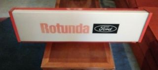 Ford Dealership Rotunda Service Tools Light Up Metal Sign