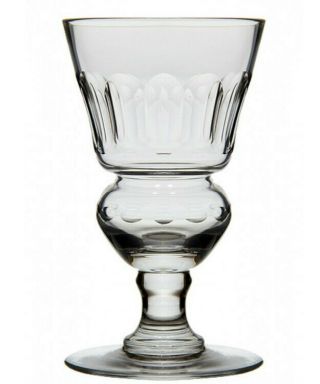 Blown Pontarlier Absinthe Glass With Facets