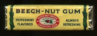 5 - Stick Pack Beech - Nut Peppermint Chewing Gum Canajoharie Ny C.  1950?