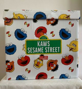 Kaws Sesame Street Uniqlo Plush Toy Complete Box Set Multi Collector 