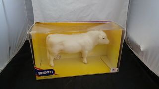 Vintage Charolais Bull Breyer Animal Creations Model 360 W/ Box
