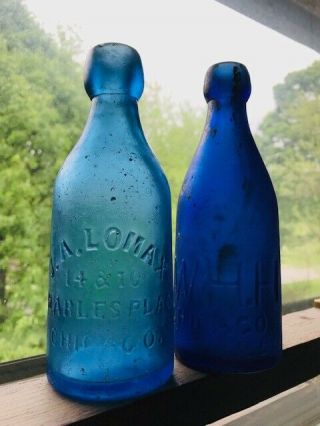 Lomax,  Whh,  Two Cobalt Blob Sodas From Chicago,  Illinois