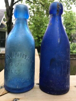 Lomax,  WHH,  two cobalt blob sodas from CHICAGO,  ILLINOIS 3