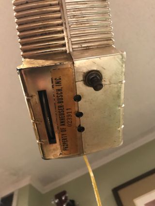 1959 Hanging Budweiser Rotating Lighted Pocket Watch Clock Read 3