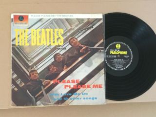 The Beatles Please Please Me - Parlophone Black Yellow Mono Pmco 1202 Exc,