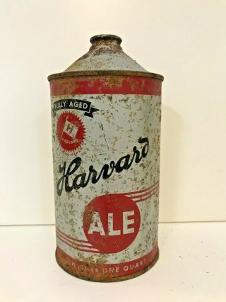 Harvard Ale Quart Cone Top Beer Can