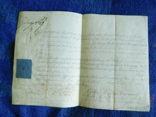 King George Iv Signed Document As Prince Regent