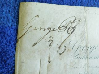 King George IV signed document as prince regent 2