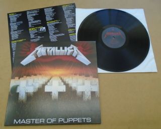 Metallica Master Of Puppets 2015 European 180 Gram Vinyl Lp With Insert