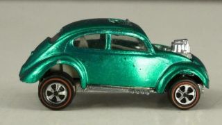 1967 Mattel Vintage Metal Toy Car Hot Wheels Redline Custom Volkswagen Green