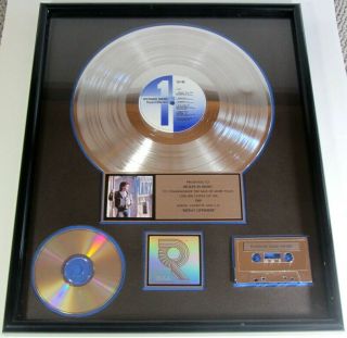 Richard Marx " Repeat Offender " 1989 Platinum Record Riaa Certified Sales Award