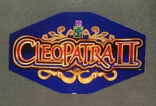 Igt Slot Machine Polygon Topper Inserts Cleopatra Ii And Lovely Outlaws