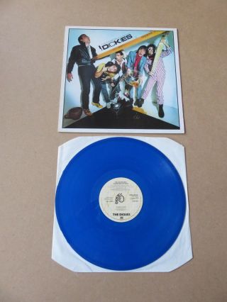 The Dickies Incredible Shrinking Dickies Lp Rare 1979 Blue Vinyl Uk 1st Pressing
