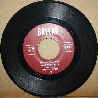 Citations Keep The Faith I Will Stand By You Northern Soul 45 On Ballad 7101