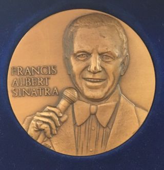 Frank Sinatra Bronze Medallion