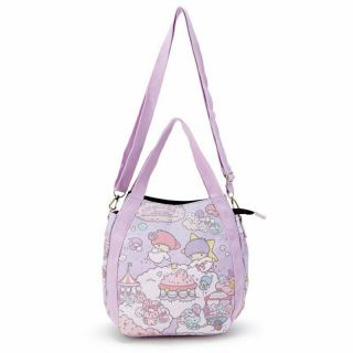Little Twin Stars Kiki Lala 2way Tote Shoulder Bag Cotton Candy Sanrio Japan