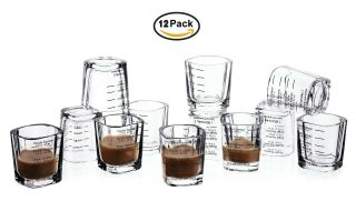Us Local 12pcs Espresso Cups Measuring Shot Glasses Meausre Cup For Baristas