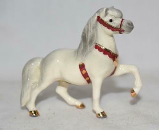 Hagen Renaker Mini Head Up Circus Pony W/red Harness Horse Figurine
