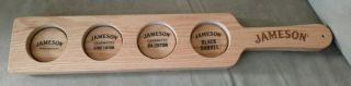 Jameson Irish Whiskey Wooden Flight Sample Board - - Without Glasses