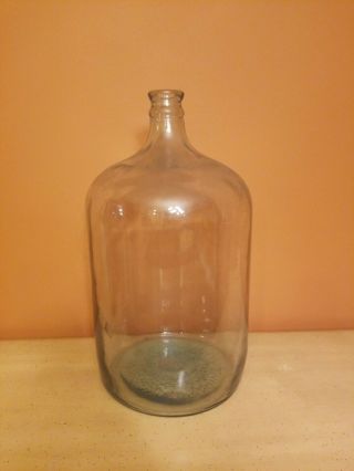 Vintage Thick Clear Glass 5 Gallon Water Bottle Jug - 14