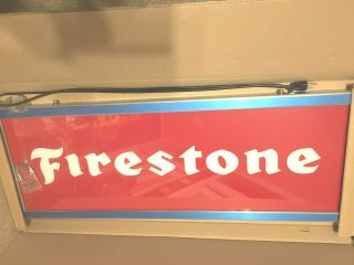 Firestone Lighted Sign - Firestone Dealer Sign - Double Sided