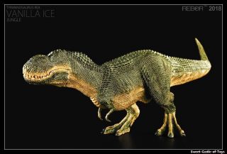 1/35 Rebor Tyrannosaurus Rex Vanilla Ice Jungle Ver Painted Pvc Dinosaur Model