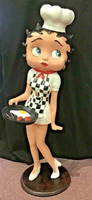 Betty Boop Waitress/ Chef Life Size Statue 31” High.