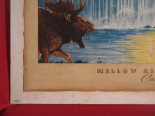 George Dickel Bourbon Whisky Mellow As Moonlight Cardboard Advertising Sign 1939 4