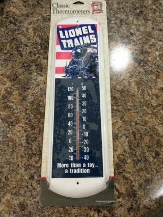 Lionel Trains Metal Advertising Wall Thermometer - Still In The Packaging