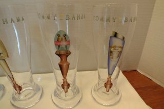 SET OF 4 TOMMY BAHAMA PILSNER BEER TAP GLASSES 3