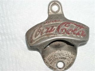 Vintage Drink Coca Cola 1940s Starr " X " Bottle Opener Newport News Virginia Orig