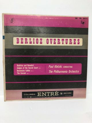 Berlioz Overtures,  Paul Kletzki Conducting The Philharmonic Orchestra Us Rl3071