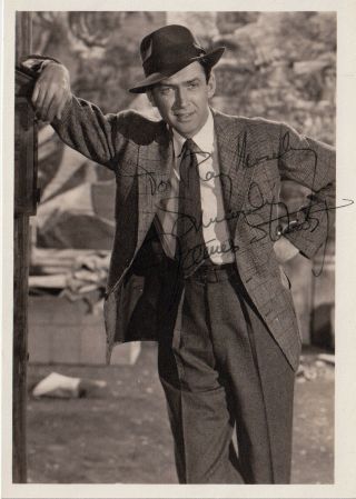 Jimmy - James - Stewart,  Autograph On Photo